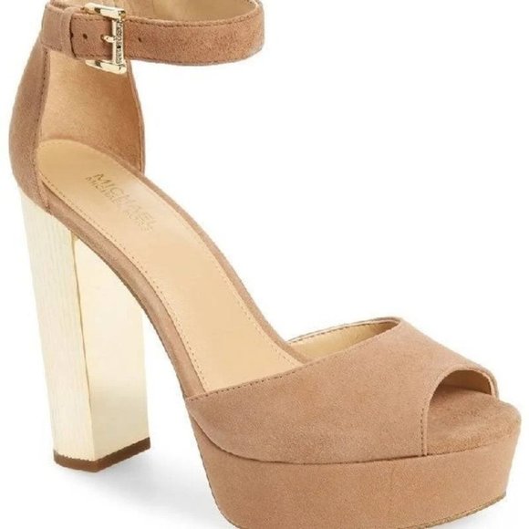 Michael Kors Shoes - Michael Kors (Paloma Platform Peeptoe Pumps)